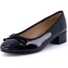 imageCUSHIONAIRE Womens Frenchie Dress Ballerina Flat Memory Foam Wide Widths AvailableBlack Patent