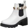 imageCUSHIONAIRE Womens Julie chelsea boot with Jeweled strap Memory FoamWhite