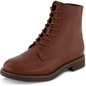 imageCUSHIONAIRE Womens Bespoke lace up Boot Memory Foam Wide Widths AvailableCognac