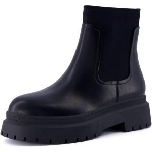 imageCUSHIONAIRE Womens Dee Chelsea Stretch boot Memory Foam Wide Widths AvailableBlack