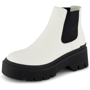 imageCUSHIONAIRE Womens Dive Slip on Chelsea Boot Memory FoamWhite