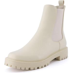 imageCUSHIONAIRE Womens Felix slip on chelsea boot Memory Foam Wide Widths AvailableCream