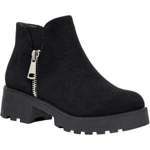 imageCUSHIONAIRE Womens Portia slip on boot Memory FoamBlack Suede