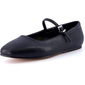 imageCUSHIONAIRE Womens Sleeper Mary Jane Flat with Memory Foam and Wide Widths AvailableBlack