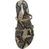 imageCUSHIONAIRE Womens Capri slide Flip Flop Sandal with Memory FoamNatural Snake