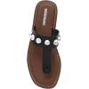 imageCUSHIONAIRE Womens Cindy thong stud sandal Comfort FoamBlack