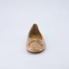 imageCUSHIONAIRE Womens Como Bow Flat with Memory Foam and Wide Widths AvailableTan Patent