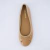 imageCUSHIONAIRE Womens Como Bow Flat with Memory Foam and Wide Widths AvailableTan Patent