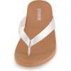 imageCUSHIONAIRE Womens Jacey thong footbed sandal Comfort FoamSilver
