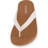 imageCUSHIONAIRE Womens Jacey thong footbed sandal Comfort FoamWhite