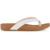 imageCUSHIONAIRE Womens Jacey thong footbed sandal Comfort FoamWhite