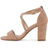 imageCUSHIONAIRE Womens Jules dress heel sandal with Comfort FoamNude