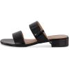 imageCUSHIONAIRE Womens Nolita two band low block heel slide sandal Memory Foam and Wide Widths AvailableBlack Patent