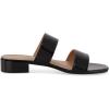 imageCUSHIONAIRE Womens Nolita two band low block heel slide sandal Memory Foam and Wide Widths AvailableBlack Patent