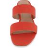 imageCUSHIONAIRE Womens Nolita two band low block heel slide sandal Memory Foam and Wide Widths AvailableCoral