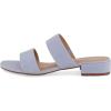 imageCUSHIONAIRE Womens Nolita two band low block heel slide sandal Memory Foam and Wide Widths AvailableFaded Blue