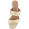 imageCUSHIONAIRE Womens Nolita two band low block heel slide sandal Memory Foam and Wide Widths AvailableGold