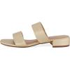 imageCUSHIONAIRE Womens Nolita two band low block heel slide sandal Memory Foam and Wide Widths AvailableGold