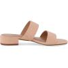 imageCUSHIONAIRE Womens Nolita two band low block heel slide sandal Memory Foam and Wide Widths AvailableNude