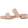 imageCUSHIONAIRE Womens Nolita two band low block heel slide sandal Memory Foam and Wide Widths AvailableNude