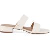 imageCUSHIONAIRE Womens Nolita two band low block heel slide sandal Memory Foam and Wide Widths AvailableWhite Smooth
