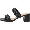 imageCUSHIONAIRE Womens Onyx braided Heel Sandal Memory Foam Wide Widths AvailableBlack