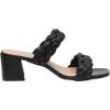 imageCUSHIONAIRE Womens Onyx braided Heel Sandal Memory Foam Wide Widths AvailableBlack
