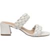 imageCUSHIONAIRE Womens Onyx braided Heel Sandal Memory Foam Wide Widths AvailableIvory
