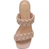imageCUSHIONAIRE Womens Onyx braided Heel Sandal Memory Foam Wide Widths AvailableNude