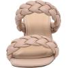 imageCUSHIONAIRE Womens Onyx braided Heel Sandal Memory Foam Wide Widths AvailableNude