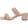 imageCUSHIONAIRE Womens Onyx braided Heel Sandal Memory Foam Wide Widths AvailableNude