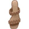 imageCUSHIONAIRE Womens Onyx braided Heel Sandal Memory Foam Wide Widths AvailableTan