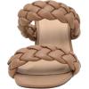 imageCUSHIONAIRE Womens Onyx braided Heel Sandal Memory Foam Wide Widths AvailableTan