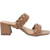 imageCUSHIONAIRE Womens Onyx braided Heel Sandal Memory Foam Wide Widths AvailableTan