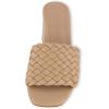 imageCUSHIONAIRE Womens Tasha woven heel sandal Memory FoamBeige