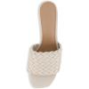 imageCUSHIONAIRE Womens Tasha woven heel sandal Memory FoamIvory