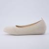 imageCUSHIONAIRE Womens Whiz Hidden Wedge Knit Flat with Memory Foam and Wide Widths AvailableCream