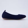 imageCUSHIONAIRE Womens Whiz Hidden Wedge Knit Flat with Memory Foam and Wide Widths AvailableNavy