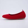 imageCUSHIONAIRE Womens Whiz Hidden Wedge Knit Flat with Memory Foam and Wide Widths AvailableRuby Red