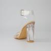 imageDunes Womens Nellie Lucite Heel Sandal Memory Foam InsolesClear
