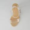 imageDunes Womens Nellie Lucite Heel Sandal Memory Foam InsolesClear