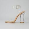 imageDunes Womens Nellie Lucite Heel Sandal Memory Foam InsolesClear