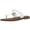 imageCUSHIONAIRE Womens Cindy thong stud sandal Comfort FoamWhite
