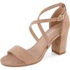 imageCUSHIONAIRE Womens Jules dress heel sandal with Comfort FoamNude