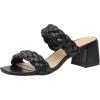 imageCUSHIONAIRE Womens Onyx braided Heel Sandal Memory Foam Wide Widths AvailableBlack