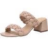 imageCUSHIONAIRE Womens Onyx braided Heel Sandal Memory Foam Wide Widths AvailableNude