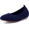 imageCUSHIONAIRE Womens Whiz Hidden Wedge Knit Flat with Memory Foam and Wide Widths AvailableNavy