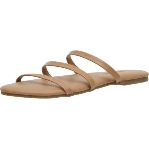 imageCUSHIONAIRE Womens Capri slide Flip Flop Sandal with Memory FoamNatural