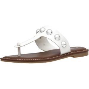 imageCUSHIONAIRE Womens Cindy thong stud sandal Comfort FoamWhite