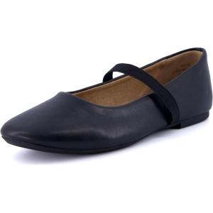 imageCUSHIONAIRE Womens Gigi Mary Jane Flat with Memory Foam and Wide Widths AvailableBlack